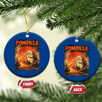 Pomzilla Dog Japanese Art Ceramic Ornament Retro Vintage Dog Lover Pomeranian Pom Monster Kaiju