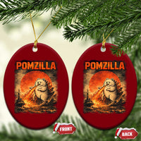Pomzilla Dog Japanese Art Ceramic Ornament Retro Vintage Dog Lover Pomeranian Pom Monster Kaiju