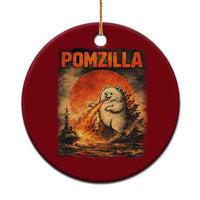 Pomzilla Dog Japanese Art Ceramic Ornament Retro Vintage Dog Lover Pomeranian Pom Monster Kaiju
