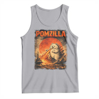 Pomzilla Dog Japanese Art Tank Top Retro Vintage Dog Lover Pomeranian Pom Monster Kaiju
