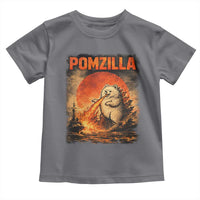 Pomzilla Dog Japanese Art Toddler T Shirt Retro Vintage Dog Lover Pomeranian Pom Monster Kaiju
