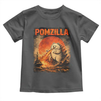 Pomzilla Dog Japanese Art Toddler T Shirt Retro Vintage Dog Lover Pomeranian Pom Monster Kaiju