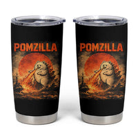 Pomzilla Dog Japanese Art Tumbler Cup Retro Vintage Dog Lover Pomeranian Pom Monster Kaiju