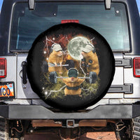 Hamster Deadlift Spare Tire Cover Funny Cute Rat Fitness Gym Weightlifting Meme