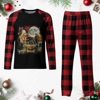 Hamster Deadlift Plaid Pajama Set Funny Cute Rat Fitness Gym Weightlifting Meme