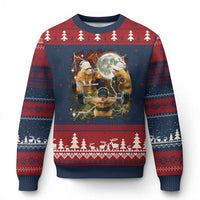 Hamster Deadlift Ugly Christmas Sweater Funny Cute Rat Fitness Gym Weightlifting Meme