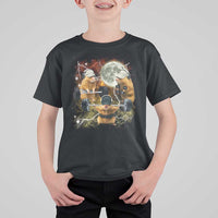 Hamster Deadlift T Shirt For Kid Funny Cute Rat Fitness Gym Weightlifting Meme