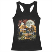 Hamster Deadlift Racerback Tank Top Funny Cute Rat Fitness Gym Weightlifting Meme