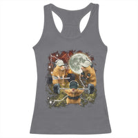 Hamster Deadlift Racerback Tank Top Funny Cute Rat Fitness Gym Weightlifting Meme
