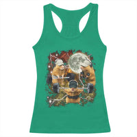 Hamster Deadlift Racerback Tank Top Funny Cute Rat Fitness Gym Weightlifting Meme