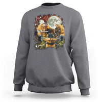 Hamster Deadlift Sweatshirt Funny Cute Rat Fitness Gym Weightlifting Meme