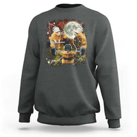 Hamster Deadlift Sweatshirt Funny Cute Rat Fitness Gym Weightlifting Meme
