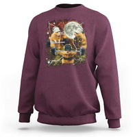 Hamster Deadlift Sweatshirt Funny Cute Rat Fitness Gym Weightlifting Meme