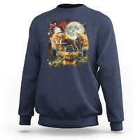 Hamster Deadlift Sweatshirt Funny Cute Rat Fitness Gym Weightlifting Meme
