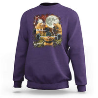 Hamster Deadlift Sweatshirt Funny Cute Rat Fitness Gym Weightlifting Meme