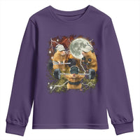 Hamster Deadlift Youth Sweatshirt Funny Cute Rat Fitness Gym Weightlifting Meme