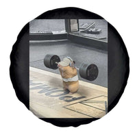 Hamster Gym Spare Tire Cover Funny Rat Workout Weightlifting Pump Cover