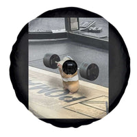 Hamster Gym Spare Tire Cover Funny Rat Workout Weightlifting Pump Cover