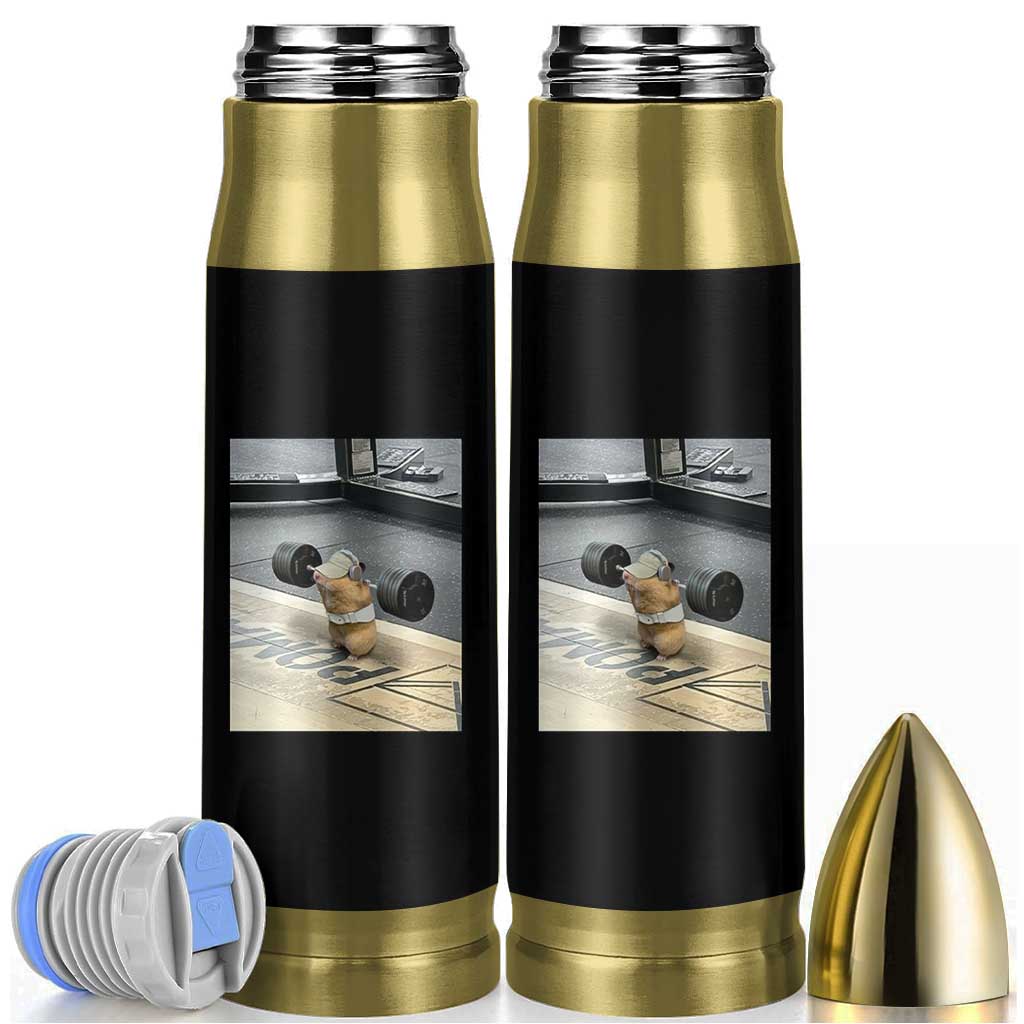 Hamster Gym Bullet Tumbler Funny Rat Workout Weightlifting Pump Cover