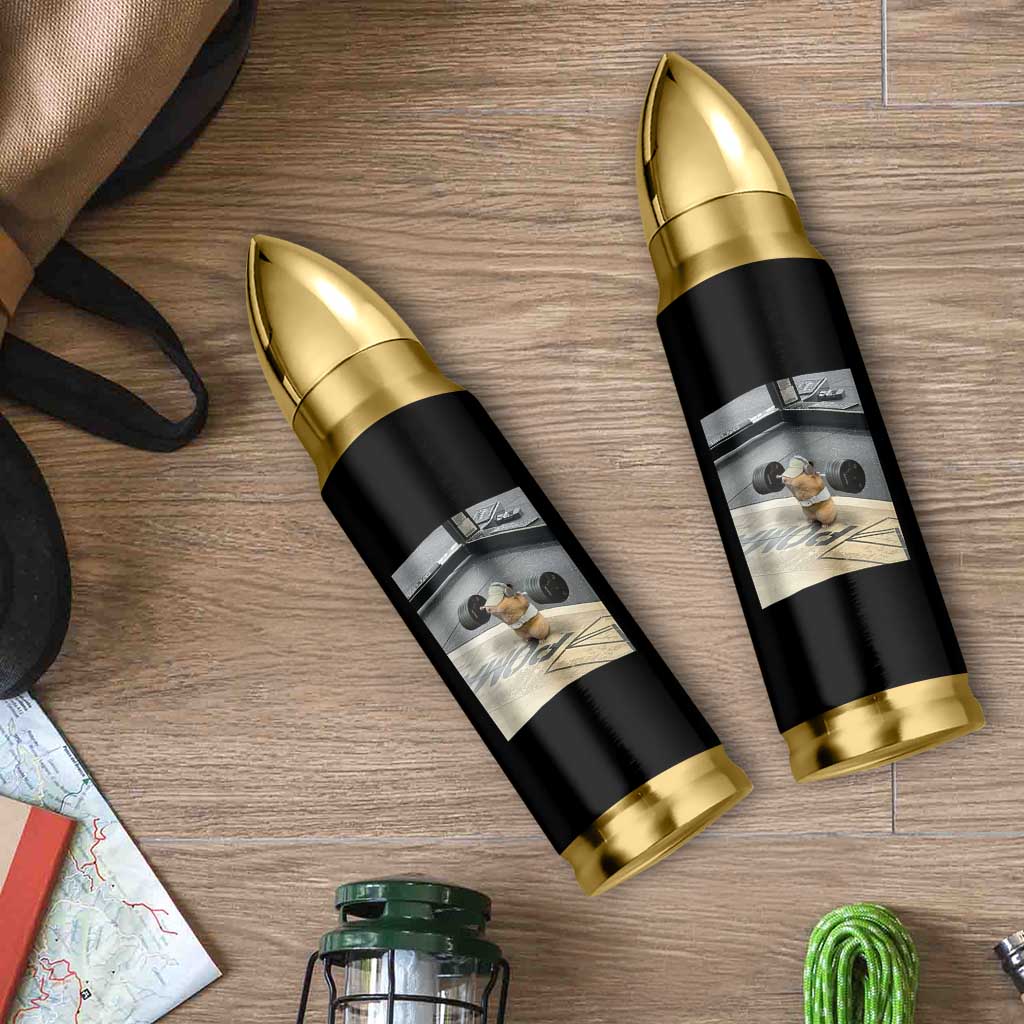 Hamster Gym Bullet Tumbler Funny Rat Workout Weightlifting Pump Cover