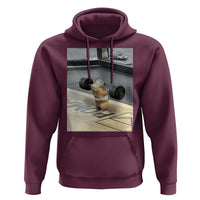 Hamster Gym Hoodie Funny Rat Workout Weightlifting Pump Cover