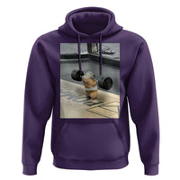 Hamster Gym Hoodie Funny Rat Workout Weightlifting Pump Cover