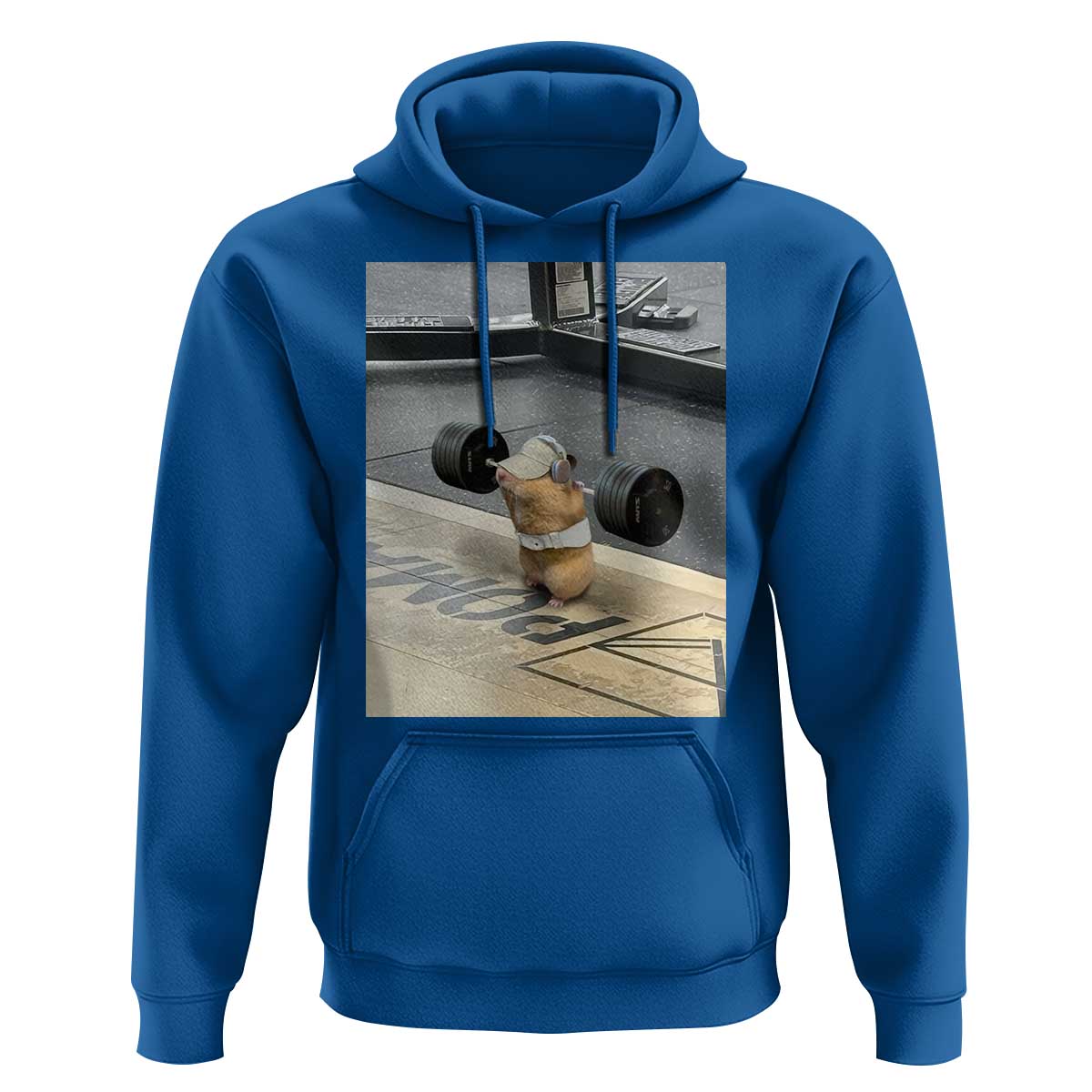Hamster Gym Hoodie Funny Rat Workout Weightlifting Pump Cover