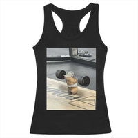 Hamster Gym Racerback Tank Top Funny Rat Workout Weightlifting Pump Cover