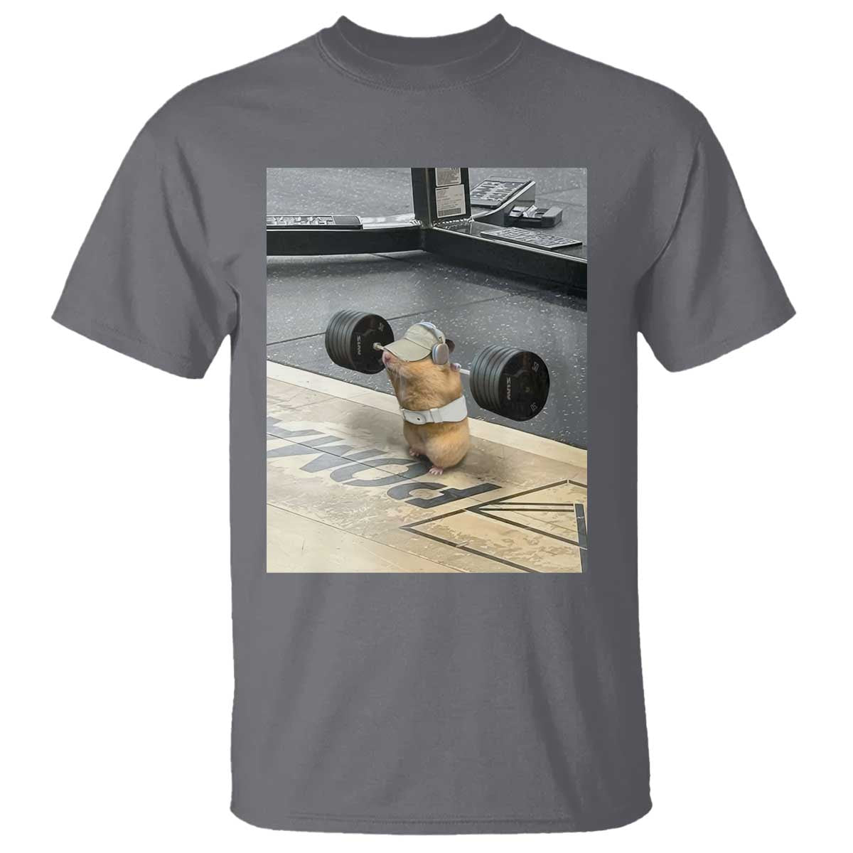 Hamster Gym T Shirt Funny Rat Workout Weightlifting Pump Cover