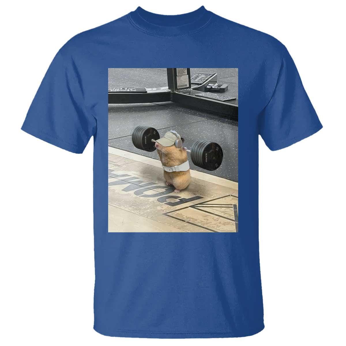 Hamster Gym T Shirt Funny Rat Workout Weightlifting Pump Cover