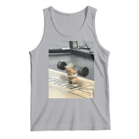 Hamster Gym Tank Top Funny Rat Workout Weightlifting Pump Cover
