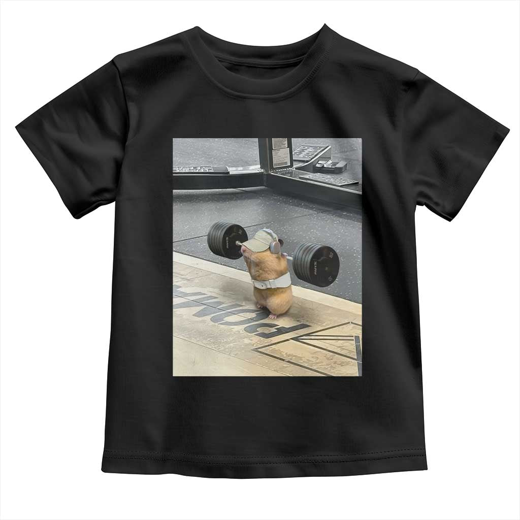 Hamster Gym Toddler T Shirt Funny Rat Workout Weightlifting Pump Cover