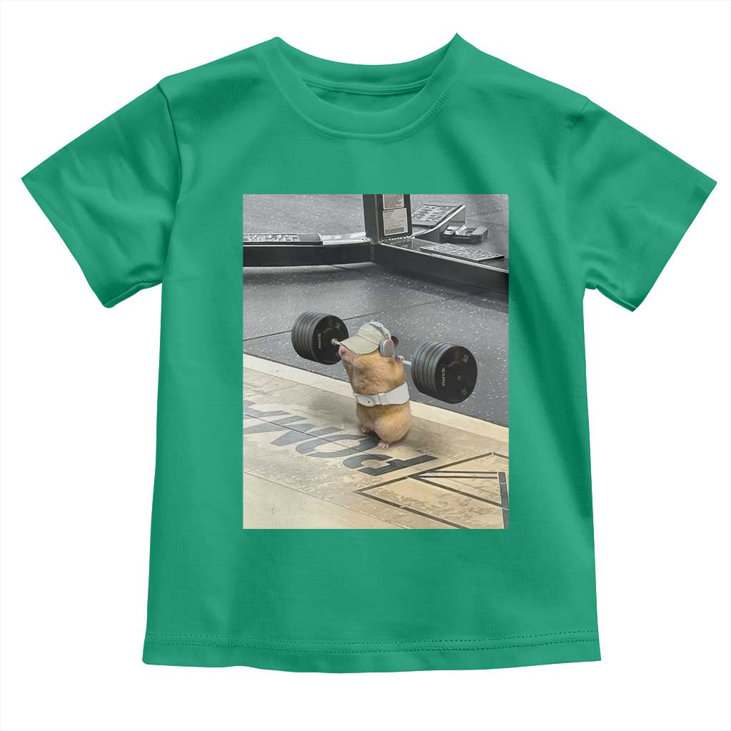 Hamster Gym Toddler T Shirt Funny Rat Workout Weightlifting Pump Cover