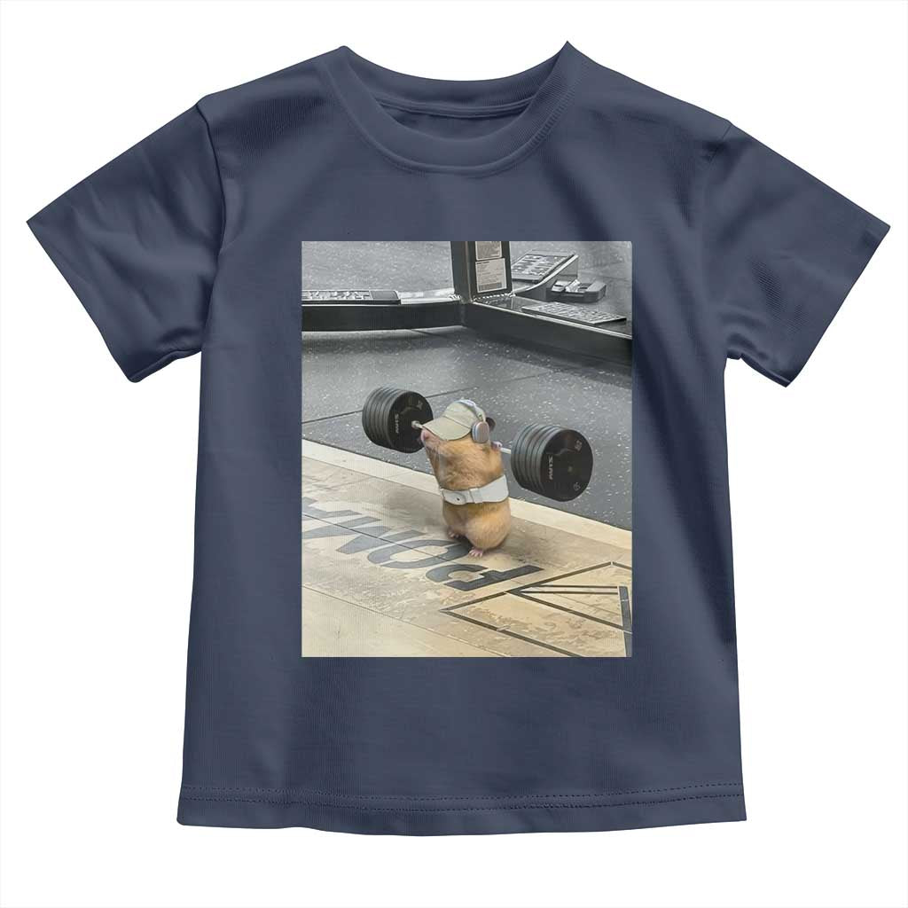 Hamster Gym Toddler T Shirt Funny Rat Workout Weightlifting Pump Cover