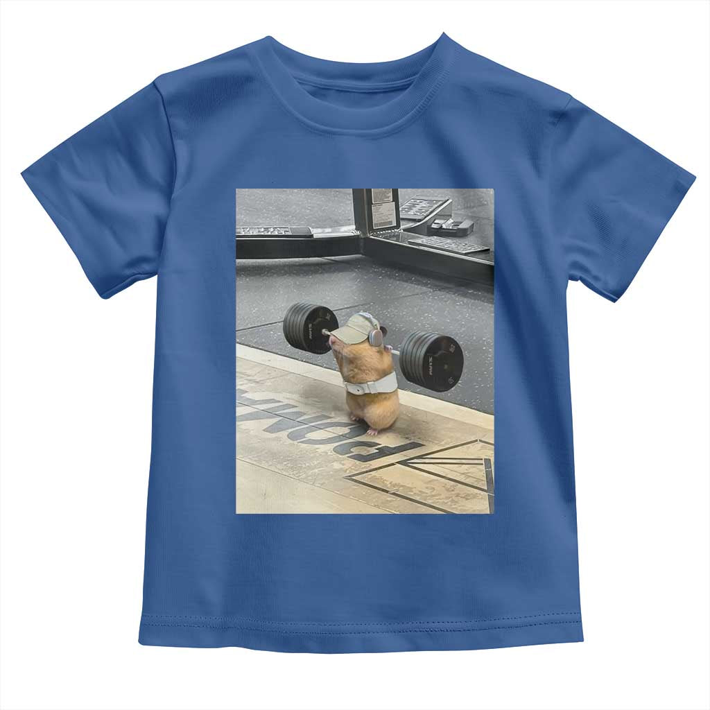 Hamster Gym Toddler T Shirt Funny Rat Workout Weightlifting Pump Cover