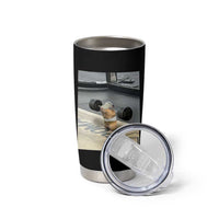 Hamster Gym Tumbler Cup Funny Rat Workout Weightlifting Pump Cover