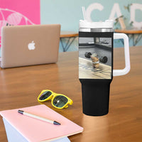 Hamster Gym Tumbler With Handle Funny Rat Workout Weightlifting Pump Cover