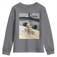 Hamster Gym Youth Sweatshirt Funny Rat Workout Weightlifting Pump Cover