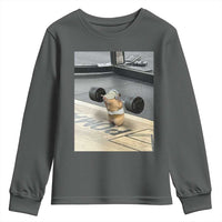 Hamster Gym Youth Sweatshirt Funny Rat Workout Weightlifting Pump Cover
