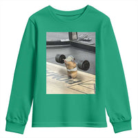 Hamster Gym Youth Sweatshirt Funny Rat Workout Weightlifting Pump Cover