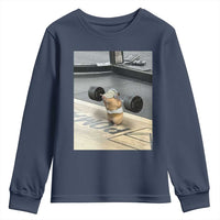 Hamster Gym Youth Sweatshirt Funny Rat Workout Weightlifting Pump Cover