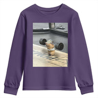 Hamster Gym Youth Sweatshirt Funny Rat Workout Weightlifting Pump Cover
