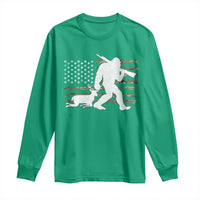 Bigfoot Camo Deer Hunting Long Sleeve Shirt Camo USA Flag Buck Season Sasquatch