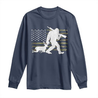 Bigfoot Camo Deer Hunting Long Sleeve Shirt Camo USA Flag Buck Season Sasquatch