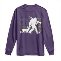 Bigfoot Camo Deer Hunting Long Sleeve Shirt Camo USA Flag Buck Season Sasquatch