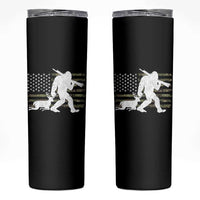 Bigfoot Camo Deer Hunting Skinny Tumbler Camo USA Flag Buck Season Sasquatch