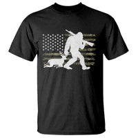 Bigfoot Camo Deer Hunting T Shirt Camo USA Flag Buck Season Sasquatch