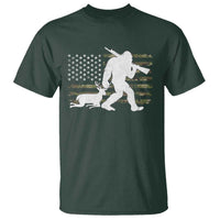 Bigfoot Camo Deer Hunting T Shirt Camo USA Flag Buck Season Sasquatch