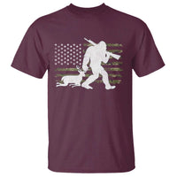 Bigfoot Camo Deer Hunting T Shirt Camo USA Flag Buck Season Sasquatch