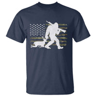 Bigfoot Camo Deer Hunting T Shirt Camo USA Flag Buck Season Sasquatch
